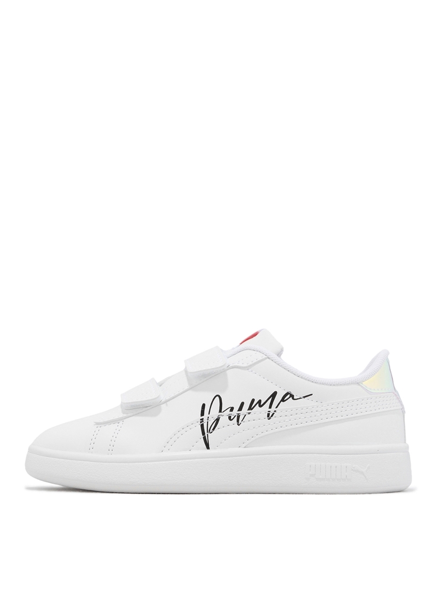 Puma Beyaz Kız Çocuk Yürüyüş Ayakkabısı 39257401 Puma Smash 3.0 L Crystal V_0