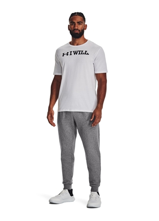 Under Armour Gri Erkek Bol Kesim Eşofman Altı 1379774-025 UA Rival Fleece Joggers_2