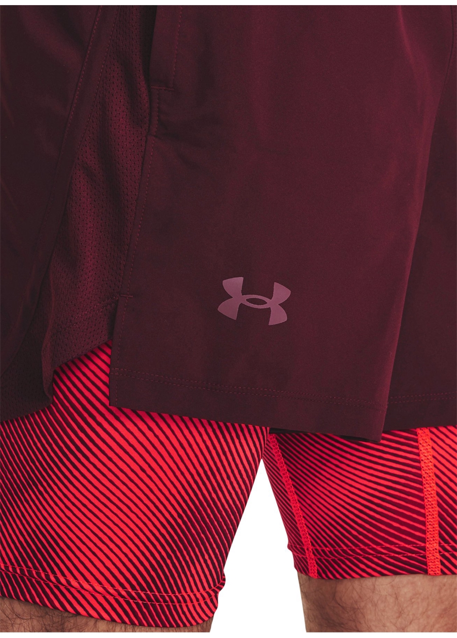 Under Armour Bordo Erkek Şort 1380886-600 UA LAUNCH 5'' 2-IN-1 SH_5