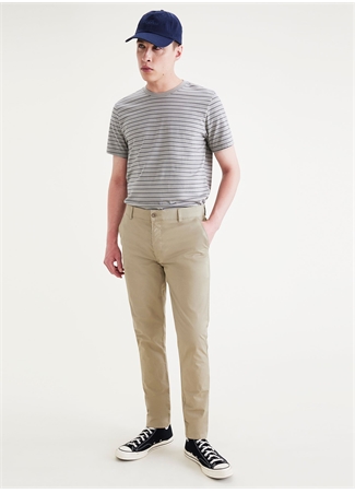 Dockers Normal Bel Skinny Paça Skinny Fit Bej Erkek Pantolon 75763-0062