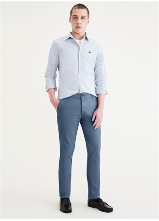 Dockers Normal Bel Skinny Paça Skinny Fit Lacivert Erkek Pantolon 75763-0061