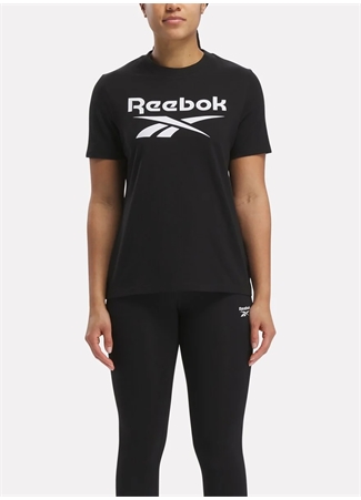 Reebok 100034774 REEBOK ID T-SHIRT Siyah Kadın Yuvarlak Yaka Standart Fit T-Shirt_0