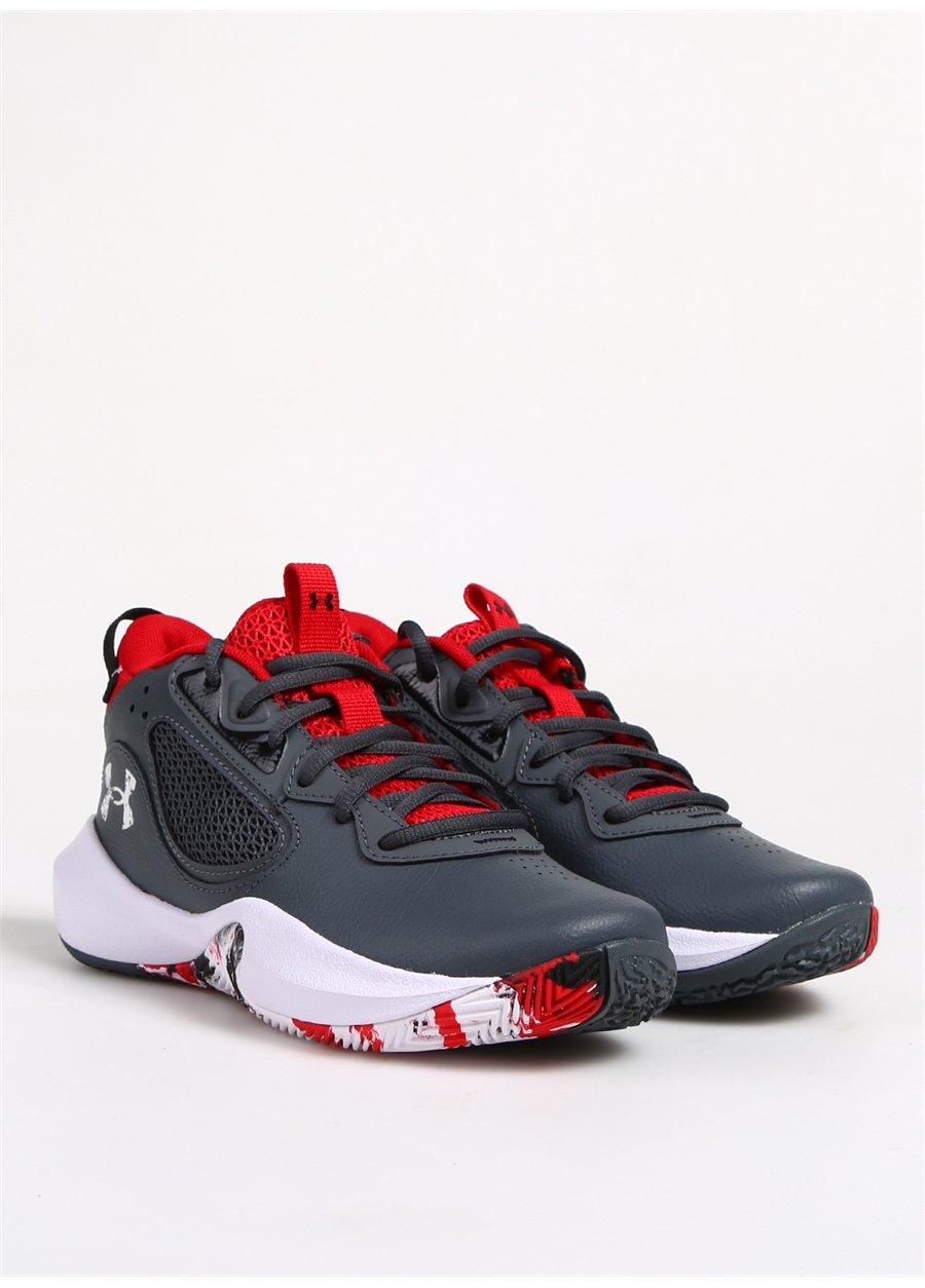 Under Armour Gri Erkek Çocuk Basketbol Ayakkabısı 3025617-102 UA GS Lockdown 6_1