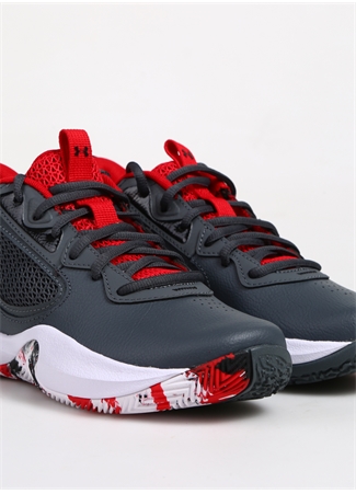 Under Armour Gri Erkek Çocuk Basketbol Ayakkabısı 3025617-102 UA GS Lockdown 6_4