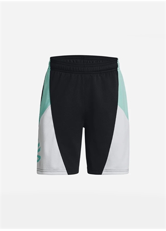 Under Armour Siyah Erkek Çocuk Bol Paça Bağlamalı Bol Kesim Düz Şort 1380334-001 Curry Boys Splash Short