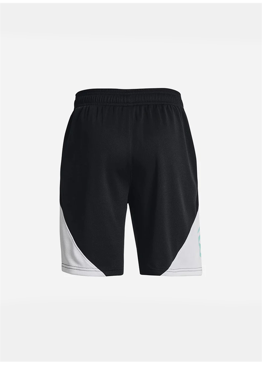 Under Armour Siyah Erkek Çocuk Bol Paça Bağlamalı Bol Kesim Düz Şort 1380334-001 Curry Boys Splash Short_1