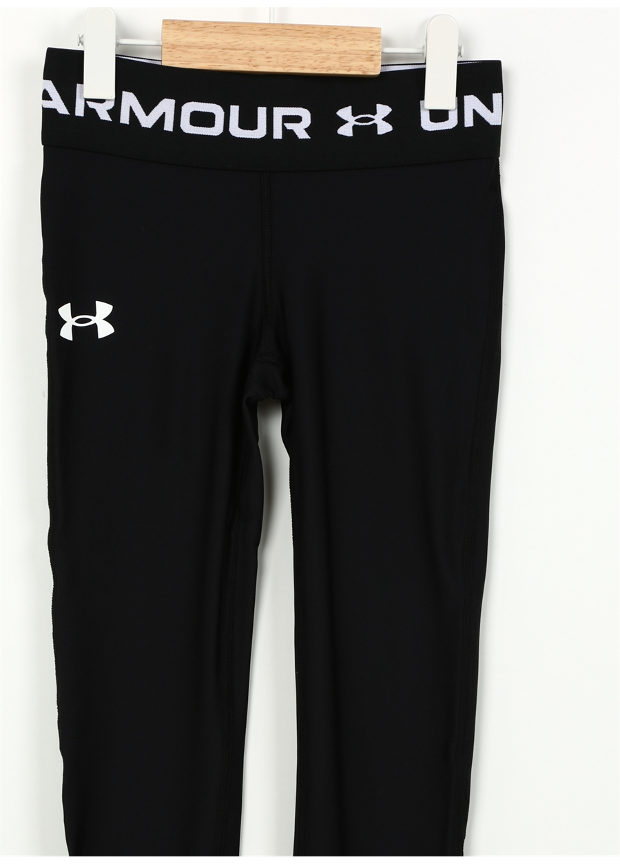 Under Armour Siyah Kız Çocuk Dar Paça Dar Düz Tayt 1373954-001 Armour Legging_2