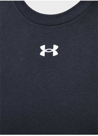 Under Armour Siyah Kız Çocuk T-Shirt 1380878-001 UA CROP SPORTSTYLE LOGO_2