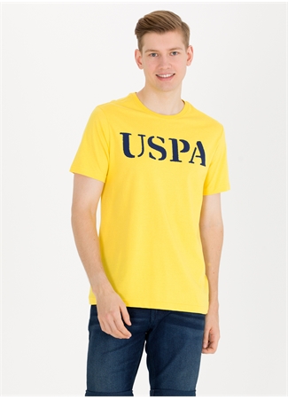 U.S. Polo Assn. Bisiklet Yaka Koyu Sarı Erkek T-Shirt GEARTIY023_2