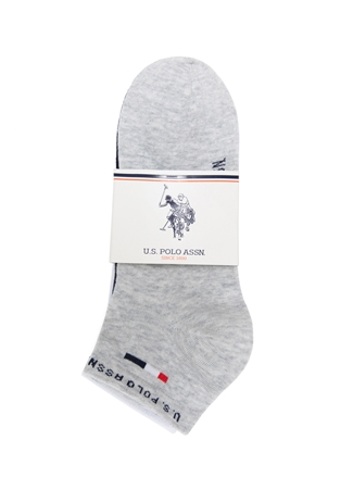 U.S. Polo Assn. Gri Melanj Erkek Çorap A081SZ013.P02.JAMES_3