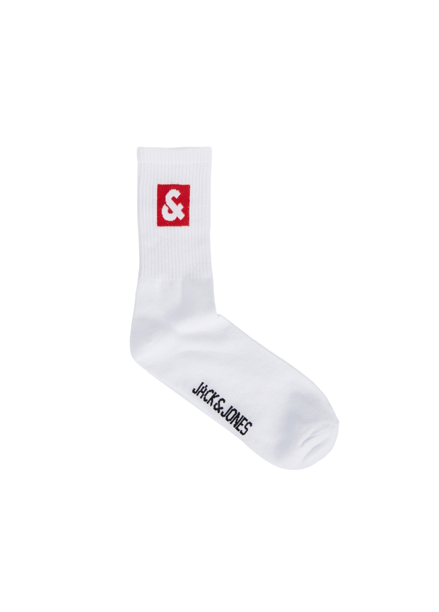 Jack & Jones Kırmızı Erkek Çorap 12240474_JACDAN LOGO TENNIS SOCK_1