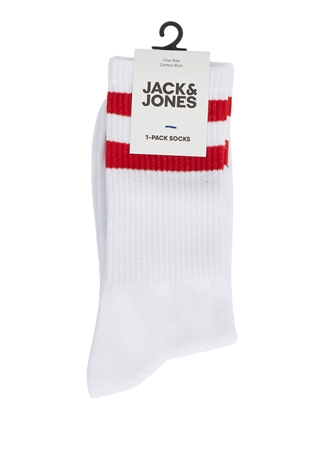 Jack & Jones Kırmızı Erkek Çorap 12240479_JACAEDAN TENNIS SOCK SN_1