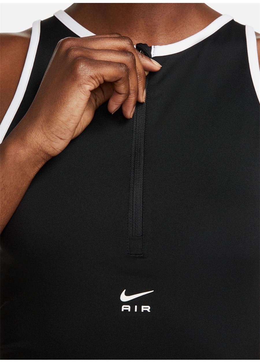 Nike Siyah - Gri - Gümüş Kadın Yuvarlak Yaka Regular Fit Atlet FB7624-010 W NK AIR DF TANK_3