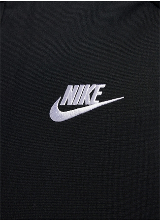 Nike Siyah - Gri - Gümüş Erkek Dik Yaka Regular Fit Eşofman Takımı FB7351-010 M NK CLUB PK TRK SUIT_4