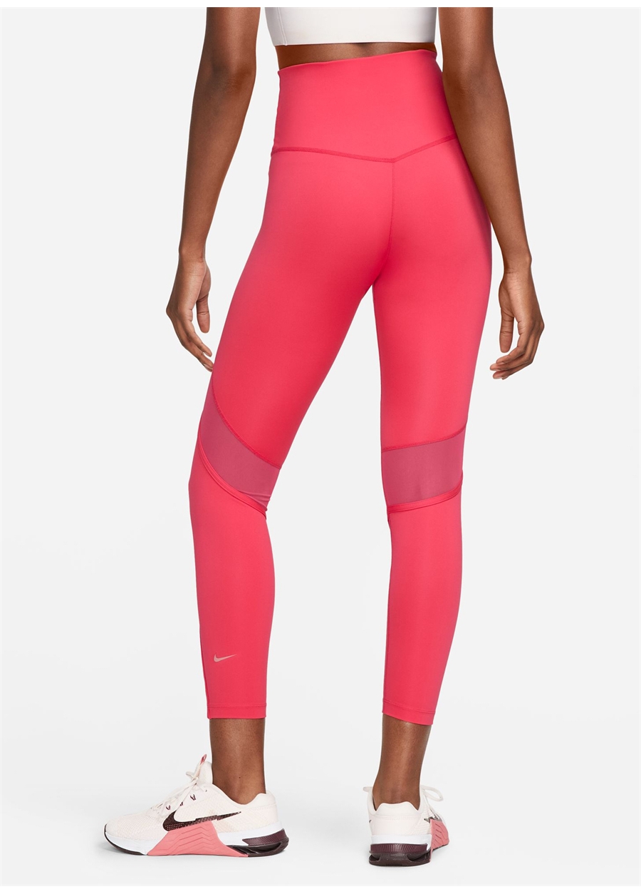 Nike Kırmızı - Pembe Kadın Slim Fit Tayt FB5471-648 W NK ONE DF HR 7/8 TIGHT_4