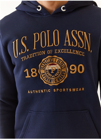 U.S. Polo Assn. Kapüşon Yaka Lacivert Erkek Sweatshırt AWKA_3