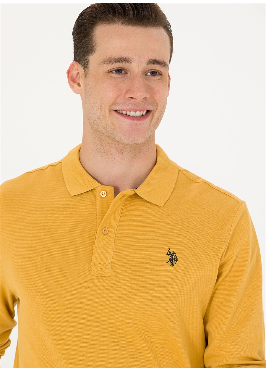 U.S. Polo Assn. Polo Yaka Hardal Erkek Sweatshırt GTP01SK023_1