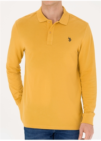 U.S. Polo Assn. Polo Yaka Hardal Erkek Sweatshırt GTP01SK023_5