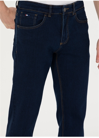 U.S. Polo Assn. Normal Bel Normal Paça Relaxed Mavi Erkek Denim Pantolon JAIME-U_4