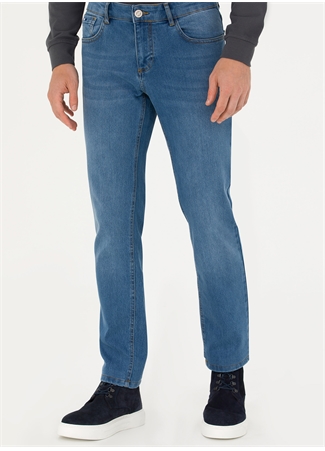 U.S. Polo Assn. Normal Bel Normal Paça Straight Açık Mavi Erkek Denim Pantolon JADEN-U_1