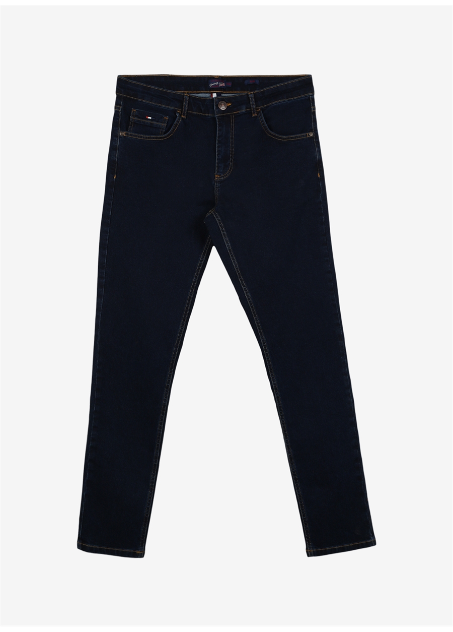 U.S. Polo Assn. Normal Bel Normal Paça Slim Fit Mavi Erkek Denim Pantolon TELAS23K-U