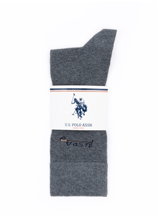 U.S. Polo Assn. Gri Melanj Erkek Çorap A081SZ013.P01.GALI4_3