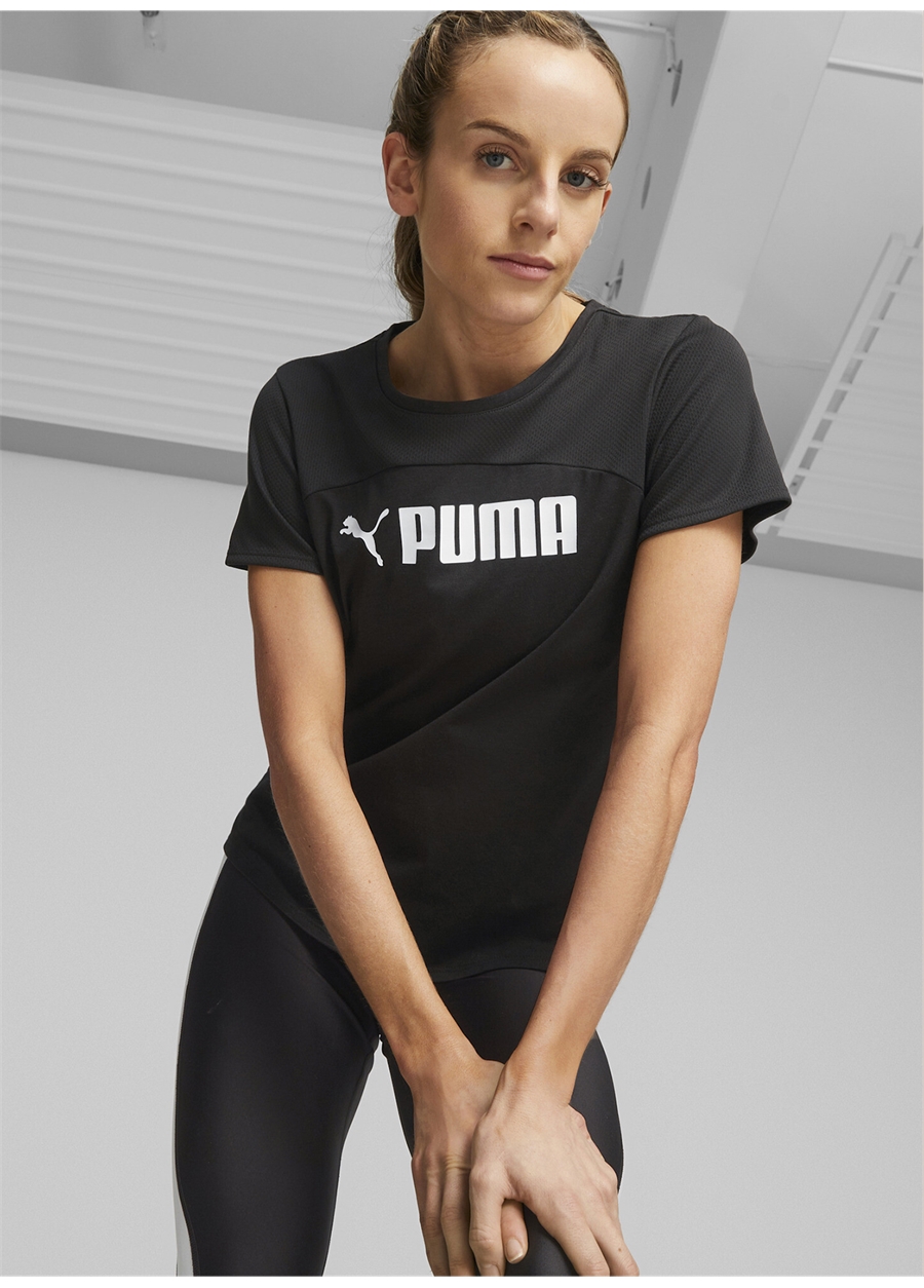 Puma Siyah Kadın T-Shirt PUMA FIT ULTRABREATHE TEE
