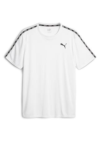 Puma Beyaz Erkek T-Shirt Puma Fit Taped Tee_3