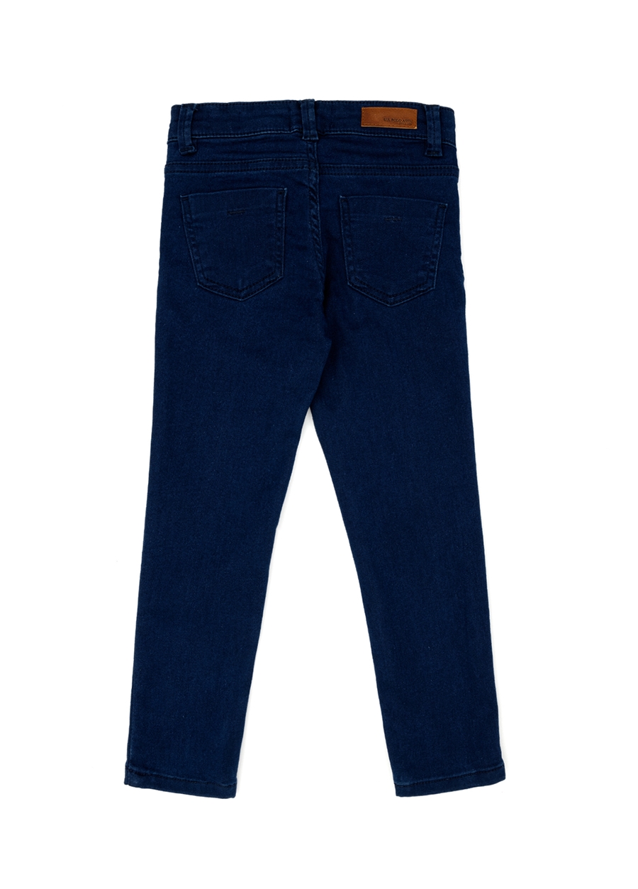 U.S. Polo Assn. Koyu Lacivert Kız Çocuk Dar Paça Uzun Toothpick Denim Pantolon RC-ISSYKIDS-23K-R_2