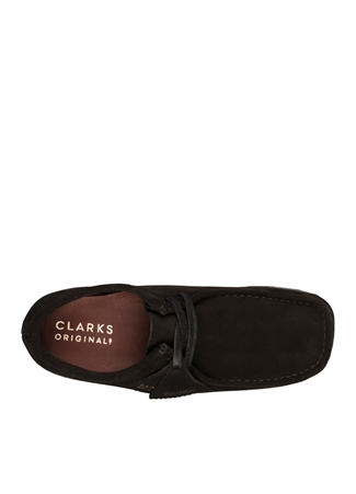 Clarks Süet Siyah Kadın Düz Ayakkabı 26155522_5