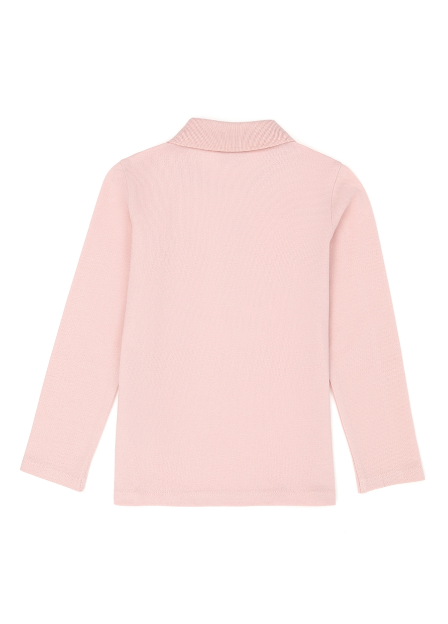 U.S. Polo Assn. Pembe Kız Çocuk Polo Yaka Uzun Kollu Sweatshirt TP01-SK023_1