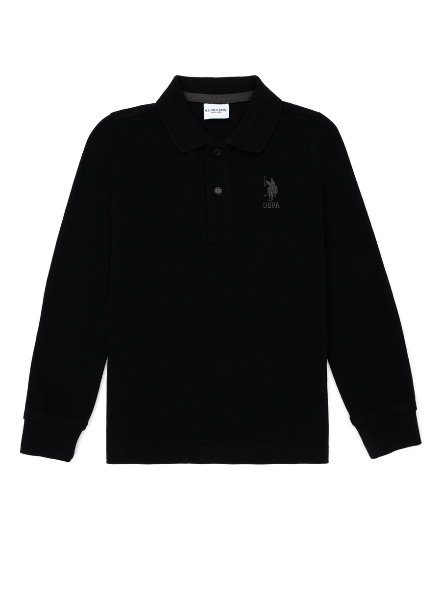 U.S. Polo Assn. Siyah Erkek Çocuk Sweatshirt TP01KIDSSK023