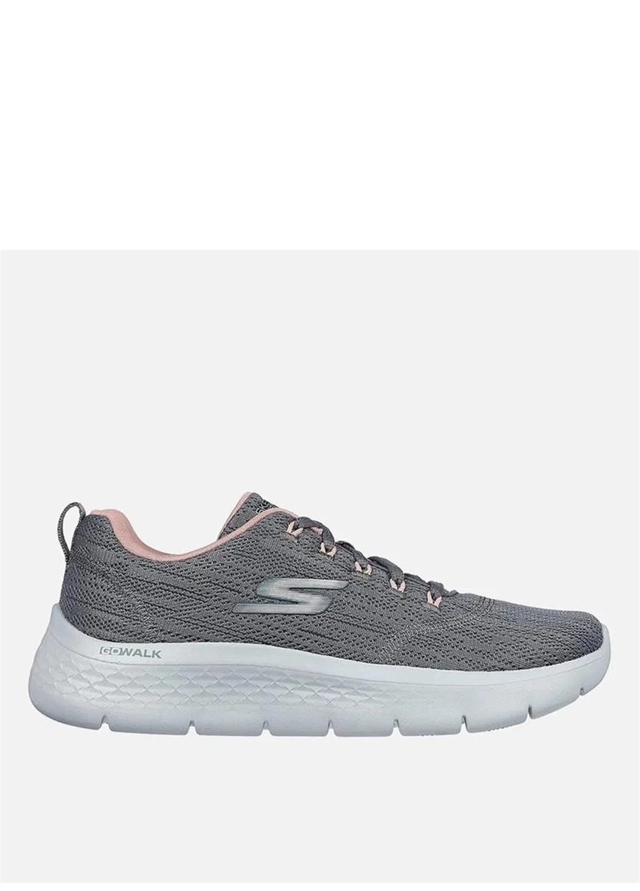 Skechers Gri - Pembe Kadın Yürüyüş Ayakkabısı 124960TK CCPK GO WALK FLEX_1