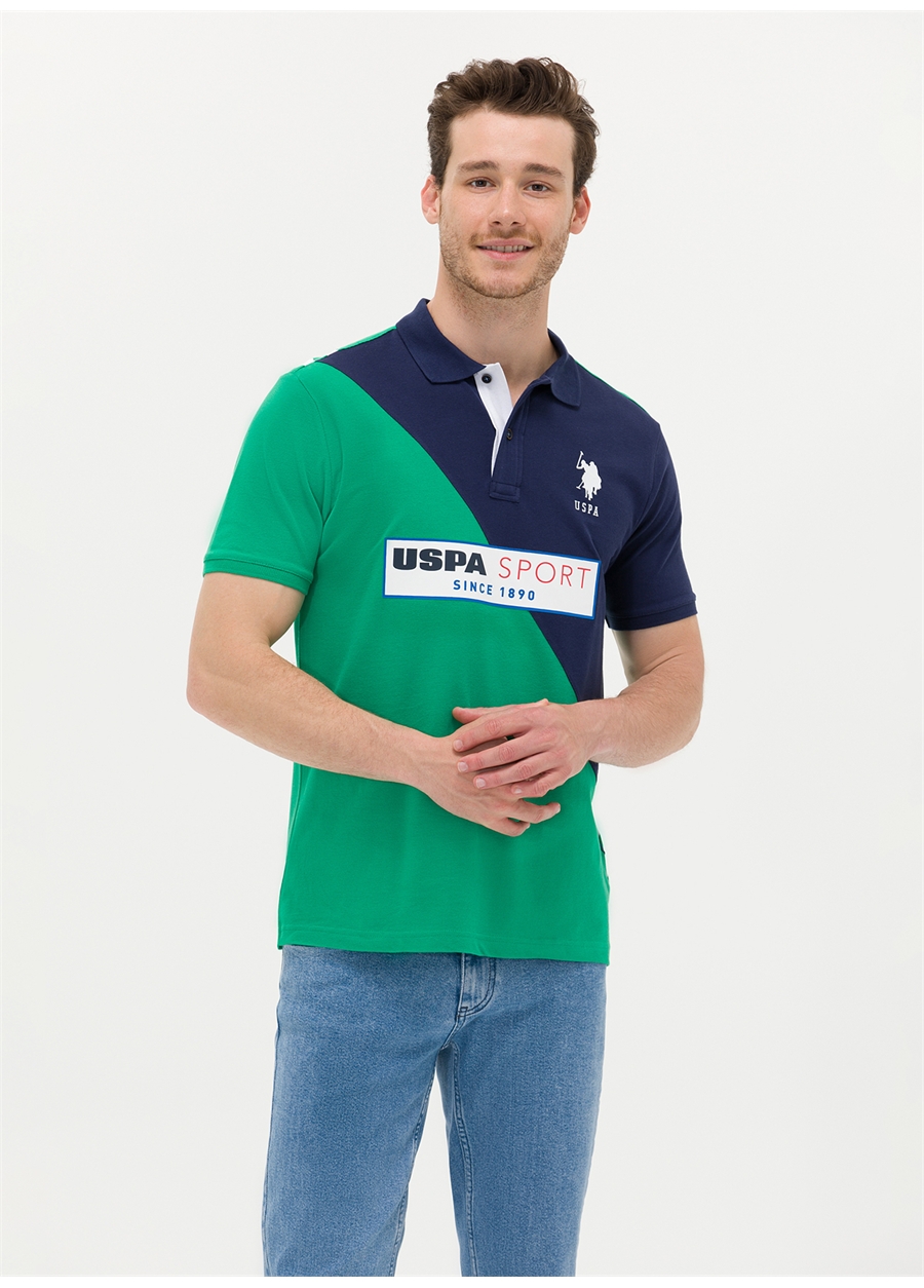 U.S. Polo Assn. Yeşil Erkek Polo T-Shirt T-JOPEL_2