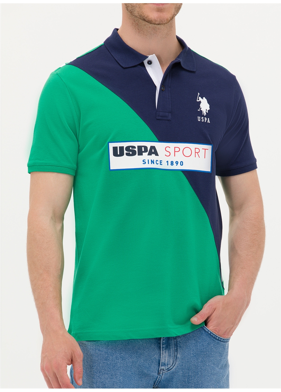 U.S. Polo Assn. Yeşil Erkek Polo T-Shirt T-JOPEL_5