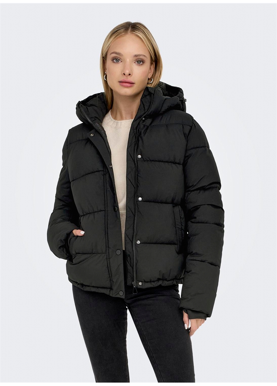 Only Siyah Kadın Mont ONLANN PREMIUM PUFFER JKT REGULAR O_2