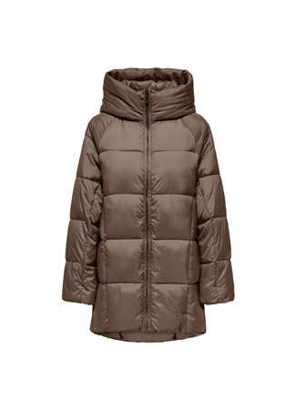 Only Açık Kahve Kadın Kaban ONLASTA OVERSIZED PUFFER COAT CC OT