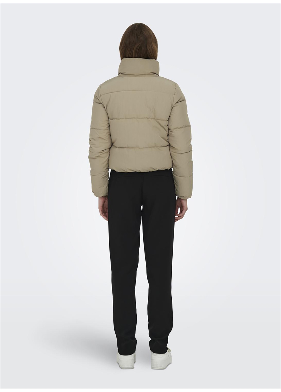 Only Açık Kahve Kadın Mont ONLDOLLY SHORT PUFFER JACKET OTW NO_1