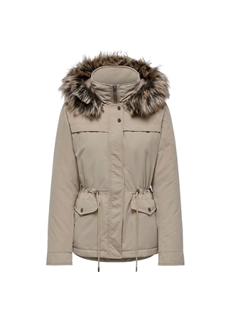 Only Açık Kahve Kadın Mont ONLNEWSTARLINE AW PARKA CC OTW_5