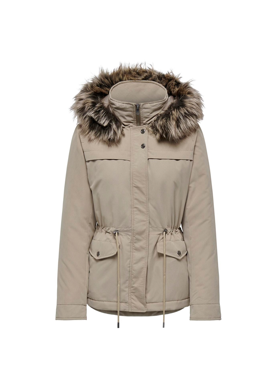 Only Açık Kahve Kadın Mont ONLNEWSTARLINE AW PARKA CC OTW_5