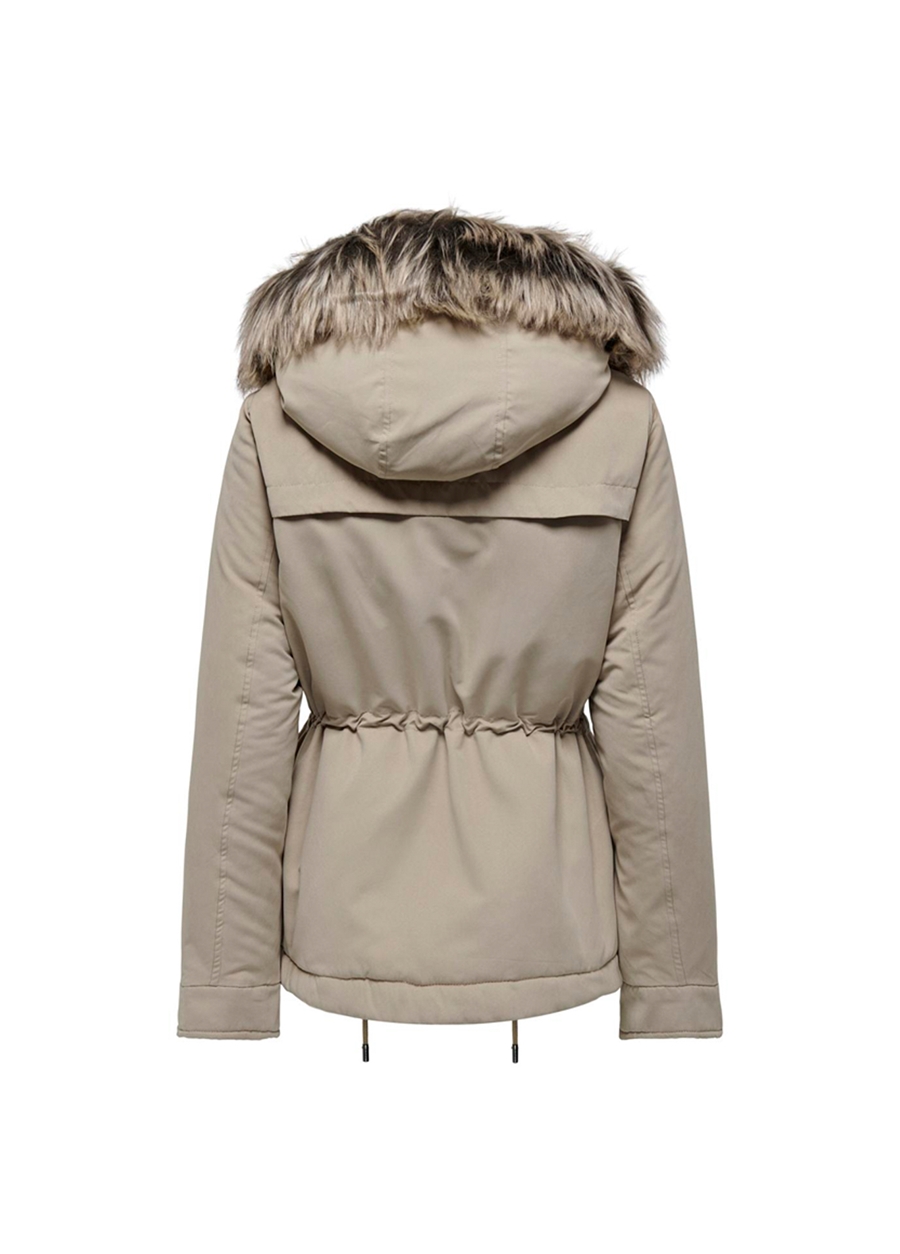 Only Açık Kahve Kadın Mont ONLNEWSTARLINE AW PARKA CC OTW_6