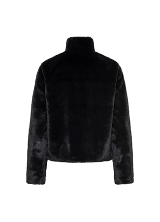 Only Siyah Kadın Dik Yaka Suni Kürk Mont ONLNEWVIDA FAUX FUR JACKET CC OTW_2