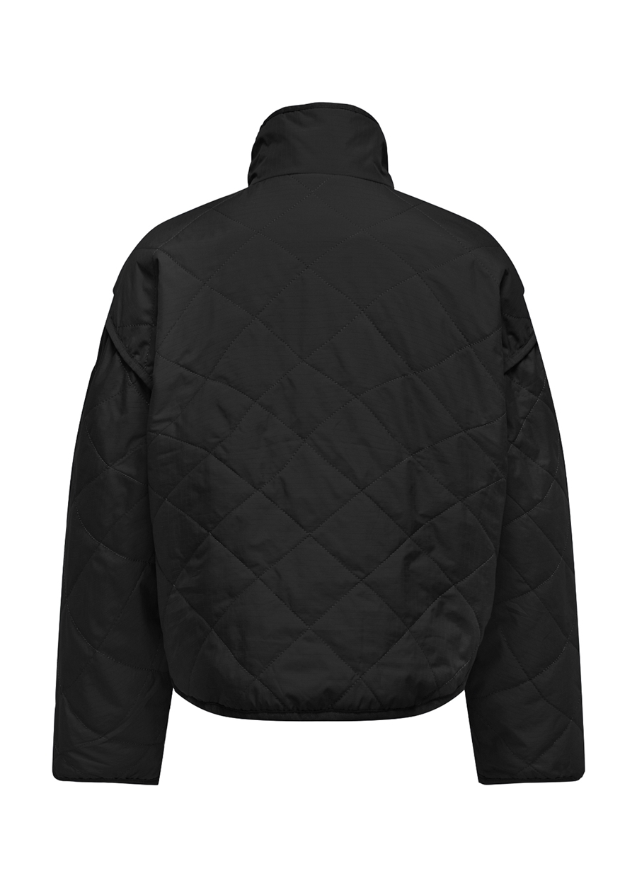 Only Siyah Kadın Mont ONLSAGA QUILTED SHORT JACKET CC OTW_1