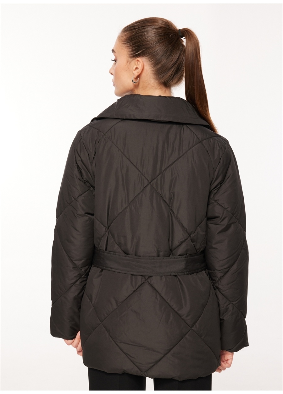 Only Siyah Kadın Mont ONLSUSSI QUILTED PUFFER JACKET OTW_4