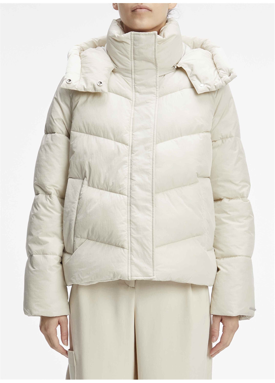 Calvin Klein Beyaz Kadın Mont K20K205947CI2