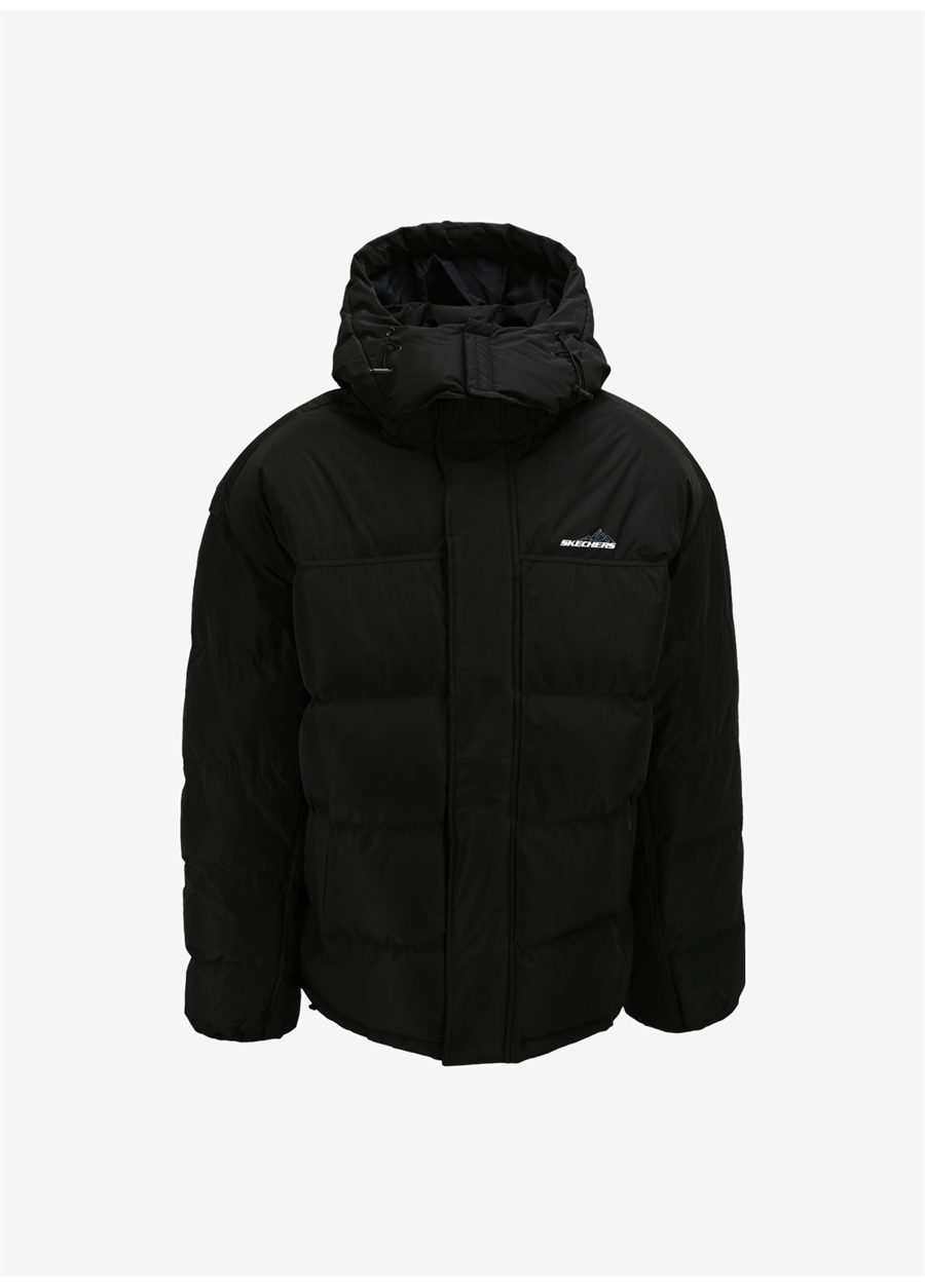 Skechers Siyah Erkek Regular Fit Ceket 232432-001M Outerwear Padded Jacket