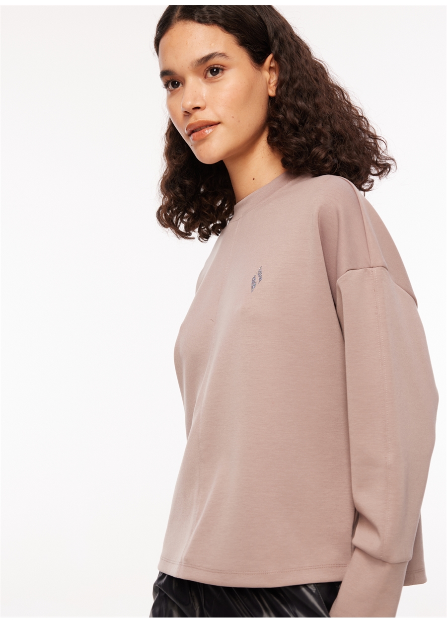 Skechers Lila Kadın Bisiklet Yaka Regular Fit Sweatshirt Soft Touch Eco Crew Neck_0