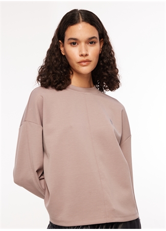 Skechers Lila Kadın Bisiklet Yaka Regular Fit Sweatshirt Soft Touch Eco Crew Neck_2