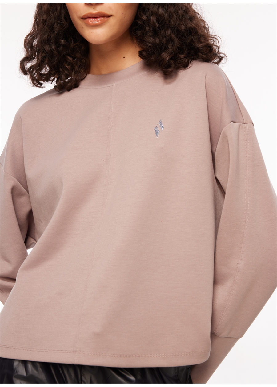 Skechers Lila Kadın Bisiklet Yaka Regular Fit Sweatshirt Soft Touch Eco Crew Neck_3