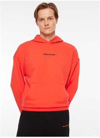 Skechers Kırmızı Erkek Bisiklet Yaka Sweatshirt 38-600M Essential Hoodie_2